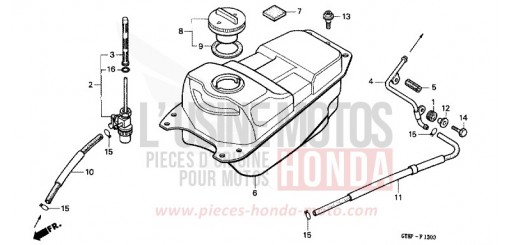 RESERVOIR A CARBURANT PK50MP de 1993